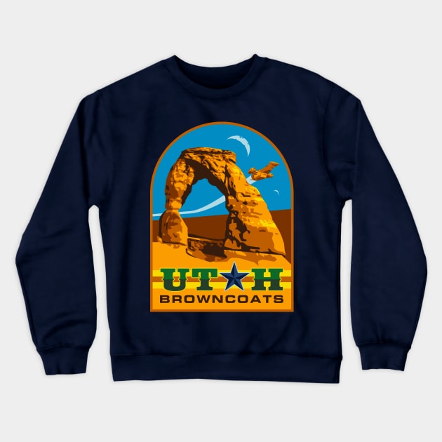 Utah Browncoat Arches Crewneck Sweatshirt by utahbrowncoats